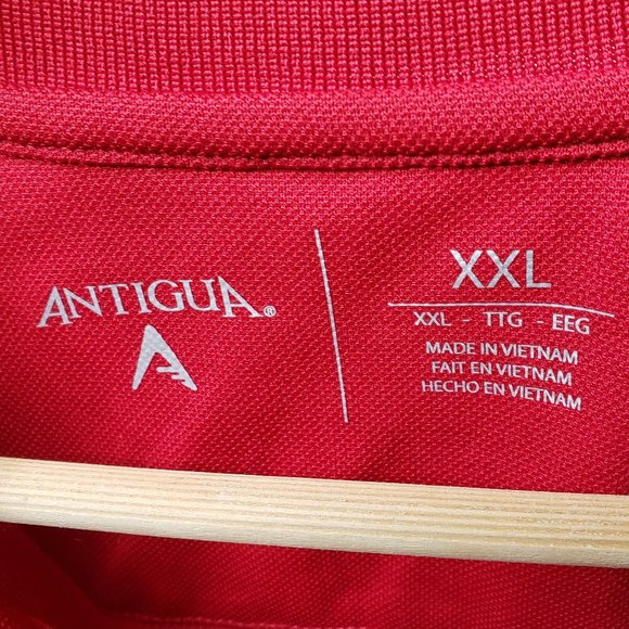 NWT Antigua Nascar Hall of Fame Striped Shoulder Polo Shirt XXL - Picture 5 of 6